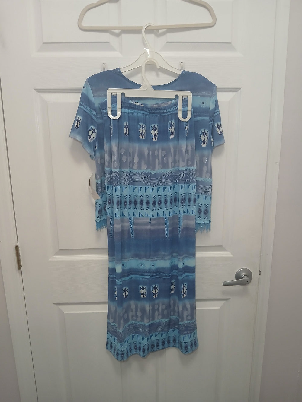 Blue Patterned 2 Piece Set - Picture 5 of 5